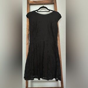 Elegant Black Lace Dress